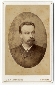 221602 Portret van mr. G.A. Nahuys. Borstbeeld van voren, in ovaal.